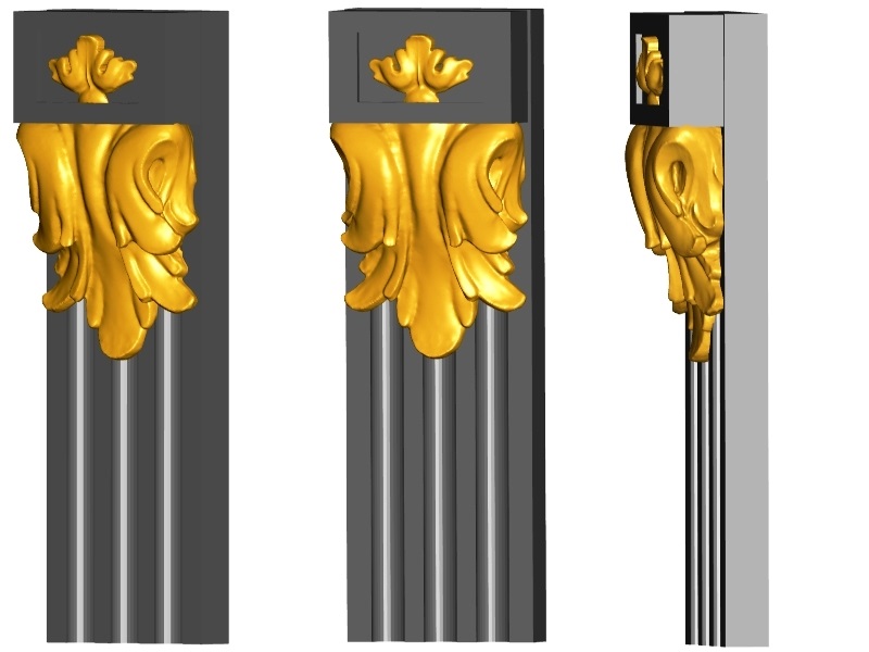 Bracket 11 stl | Brackets, corbals, pilasters, capitals 3d models in stl-format.
