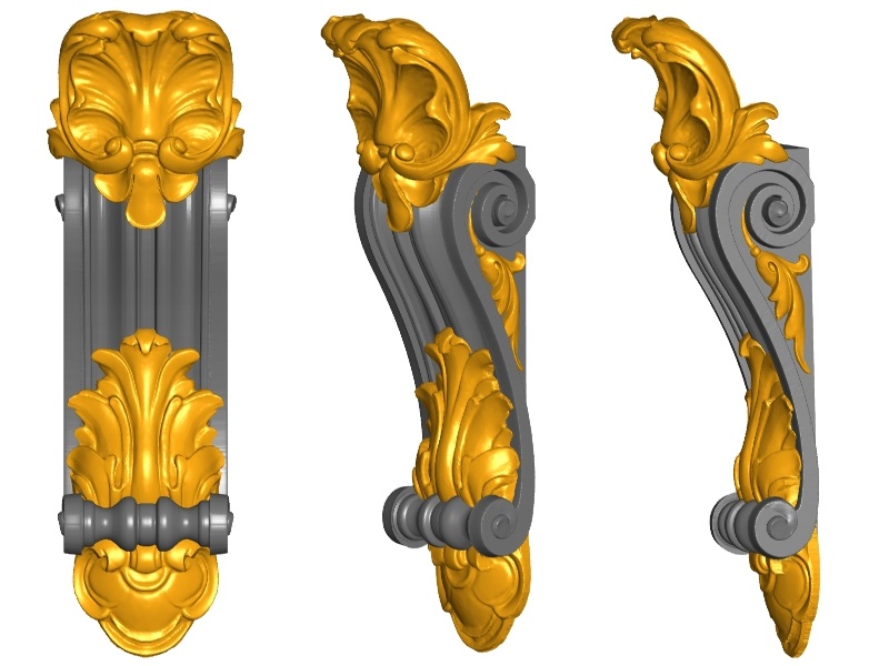 Corbal 03 stl | Brackets, corbals, pilasters, capitals 3d models in stl format.
